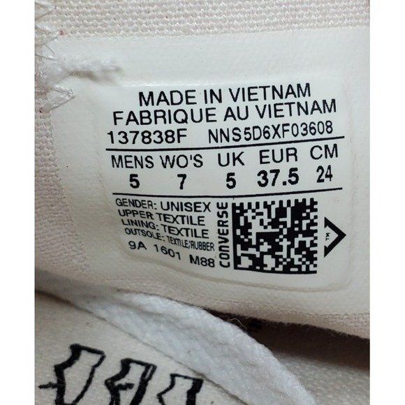 Converse Shoes Womens 7 Pink Chuck Taylor All Star Low Sneakers Lace Up - Picture 12 of 13